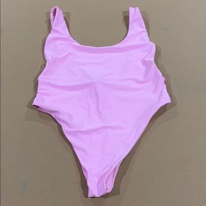 Aerie One Piece Pink XL Low Side Scoop